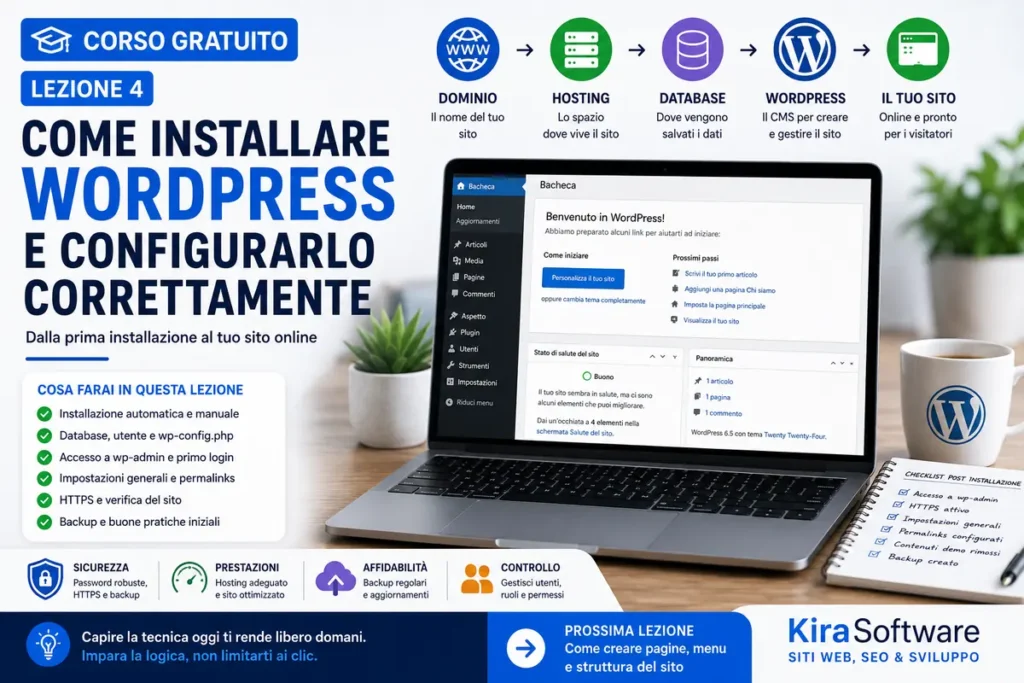 Come Installare WordPress: Guida Completa | KiraSoftware