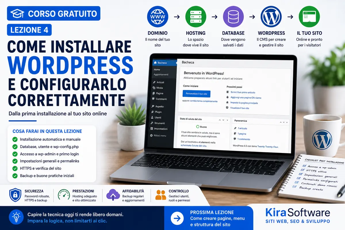 Come Installare WordPress: Guida Completa | KiraSoftware