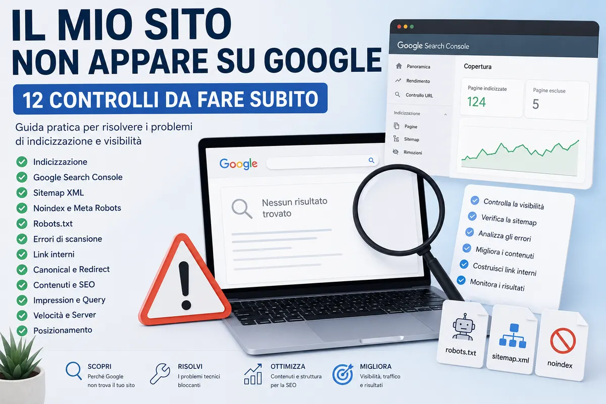 Sito Non Appare su Google? 12 Controlli | KiraSoftware